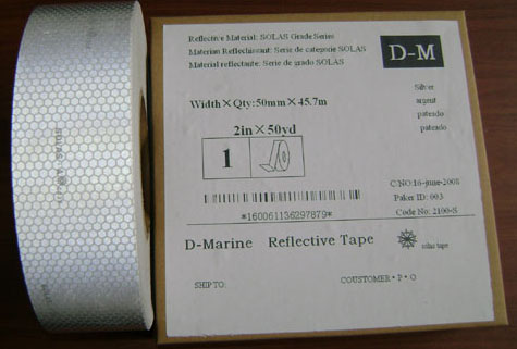 SOLAS反光胶带RETRO-REFLECTIVE TAPES SILVER SOLAS GRADE