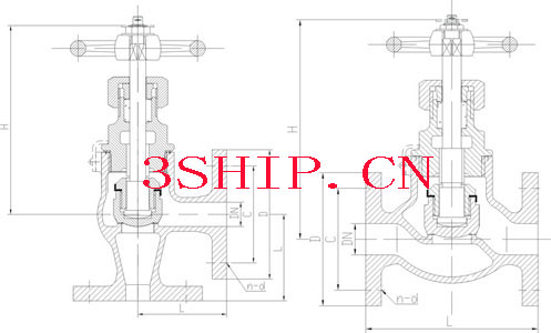 CB/T 4015 1.6MPa Globe valve