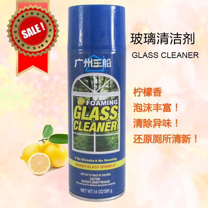 玻璃清洁剂 泡沫式家用汽车擦玻璃喷剂 门窗镜面净GLASS CLEANER